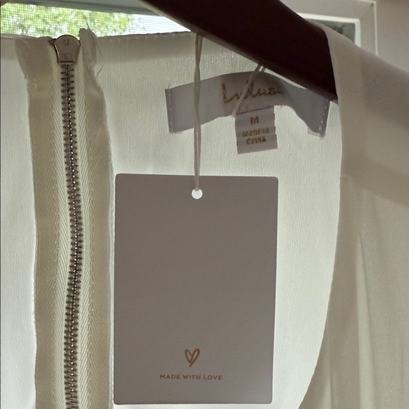 NWT- Lulus Elegant Confidence White Satin Flutter Sleeve Cutout Maxi Dress M - Picture 7 of 8